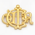 Dior Logo Brooch 6.5 cm Gold
