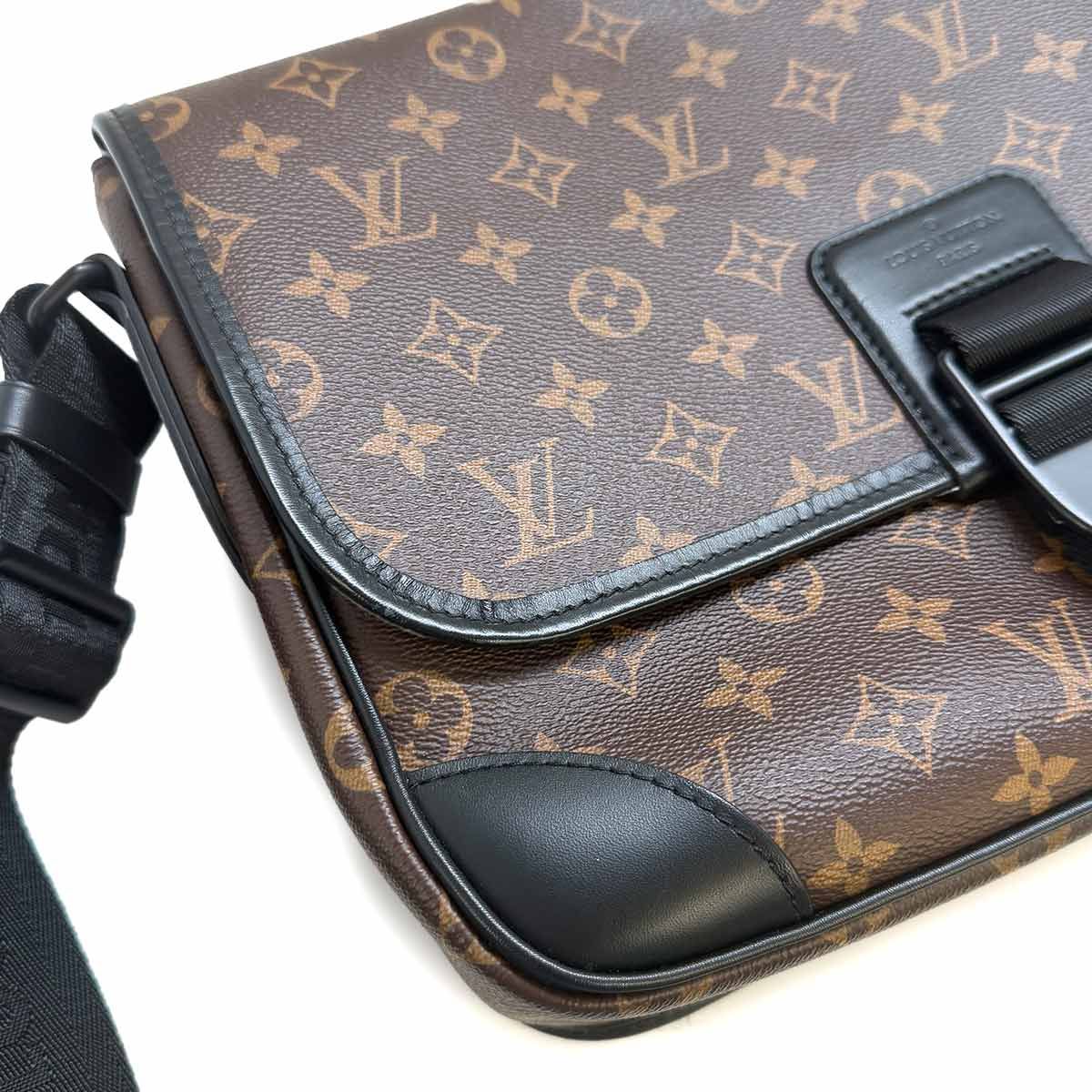 Louis Vuitton Monogram Macassar Messenger Shoulder Bag Brown — view 9