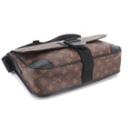 Louis Vuitton Monogram Macassar Messenger Shoulder Bag Brown — view 4