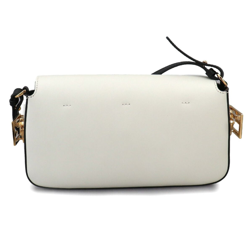 Fendi Bucket Twist 2-Way Bag Leather White Black — view 2