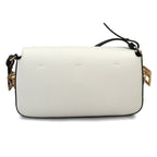 Fendi Bucket Twist 2-Way Bag Leather White Black — view 2