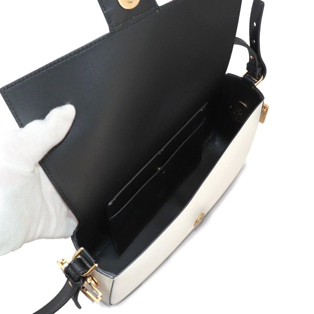 Fendi Bucket Twist 2-Way Bag Leather White Black — view 6