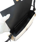 Fendi Bucket Twist 2-Way Bag Leather White Black — view 6