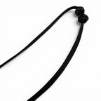 Hermes Touareg Pendant Leather Oval Necklace Silver — view 5