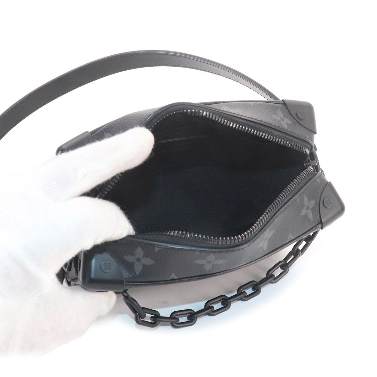 Louis Vuitton Monogram Eclipse Mini Soft Trunk — view 6