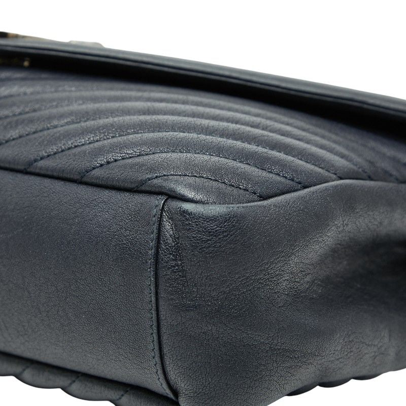 Saint Laurent Classic Monogram Chain Shoulder Bag 2-Way Black Leather — view 4