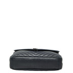 Saint Laurent Classic Monogram Chain Shoulder Bag 2-Way Black Leather — view 3