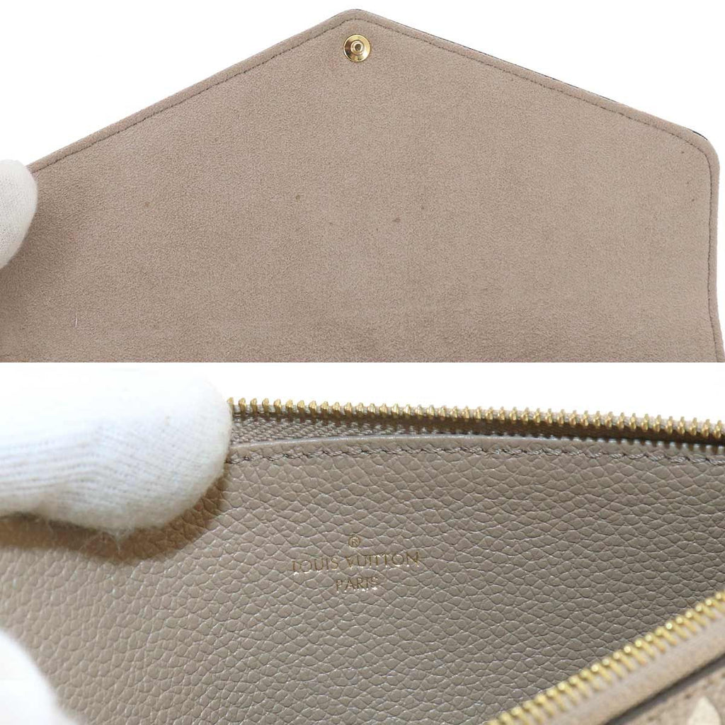 Louis Vuitton Bicolor Monogram Empreinte Pochette Felicity Chain Wallet — view 8