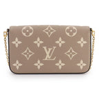 Louis Vuitton Bicolor Monogram Empreinte Pochette Felicity Chain Wallet — view 3