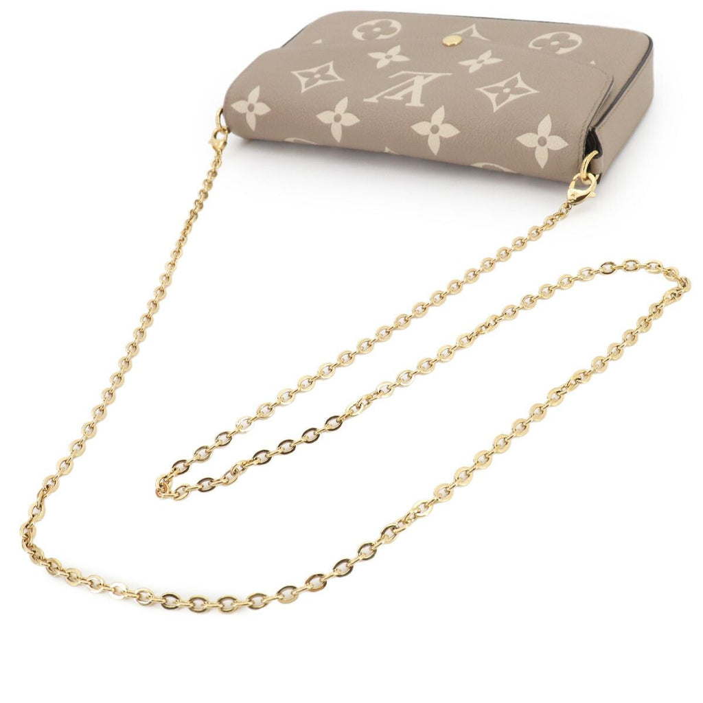 Louis Vuitton Bicolor Monogram Empreinte Pochette Felicity Chain Wallet — view 6