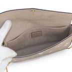 Louis Vuitton Bicolor Monogram Empreinte Pochette Felicity Chain Wallet — view 7
