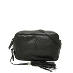 Saint Laurent Tassel le Crossbody Shoulder Bag Black Leather