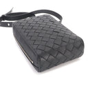 Bottega Veneta Intrecciato Crossbody Shoulder Bag Leather Black — view 5