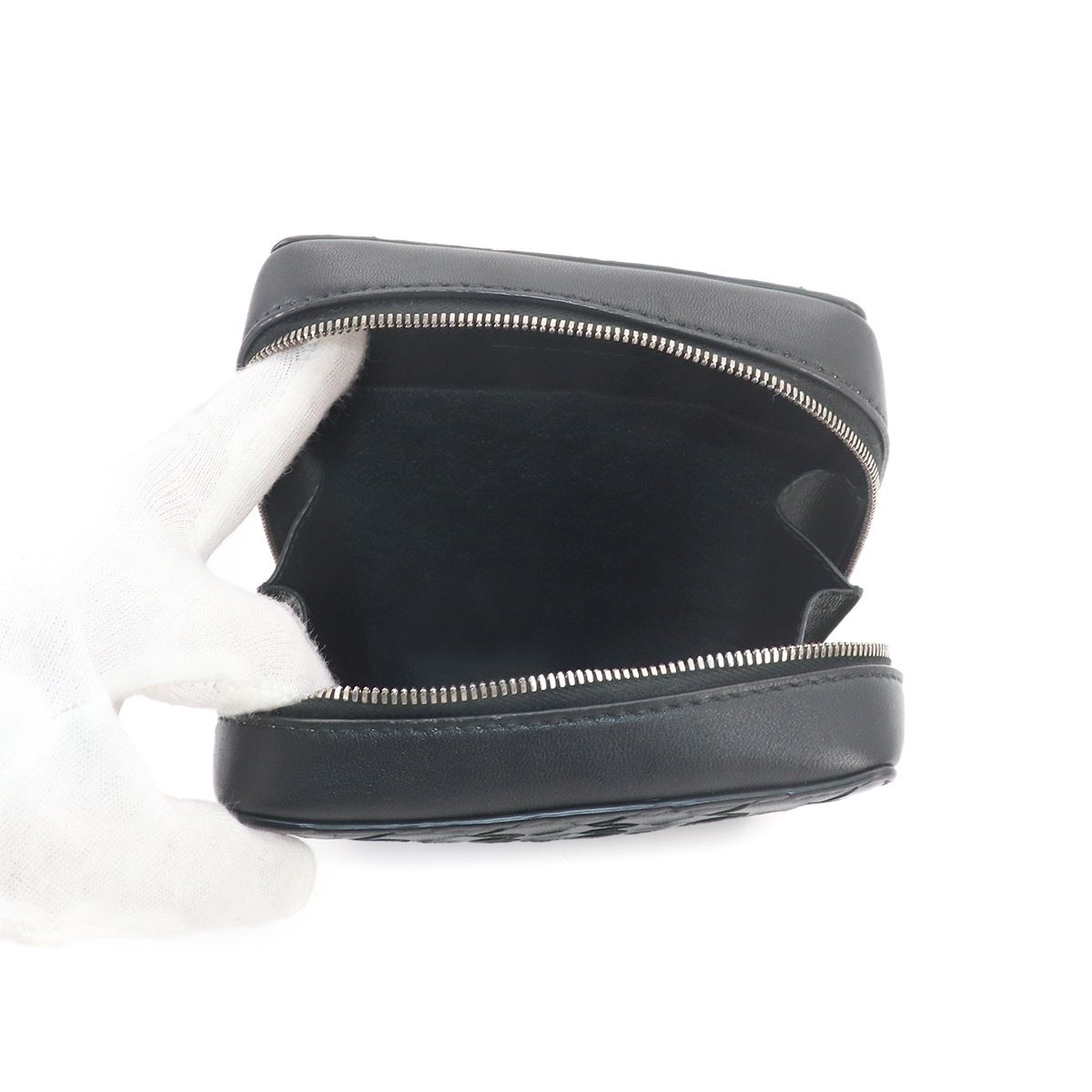 Bottega Veneta Intrecciato Crossbody Shoulder Bag Leather Black — view 7