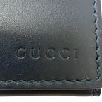Gucci Leather Inside GG Logo All Over Pattern Card Case Business Holder Navy — view 7