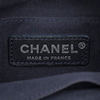 Chanel CC Logo Gabriel de Crossbody Chain Shoulder Bag Bucket Drawstring Blue — view 9