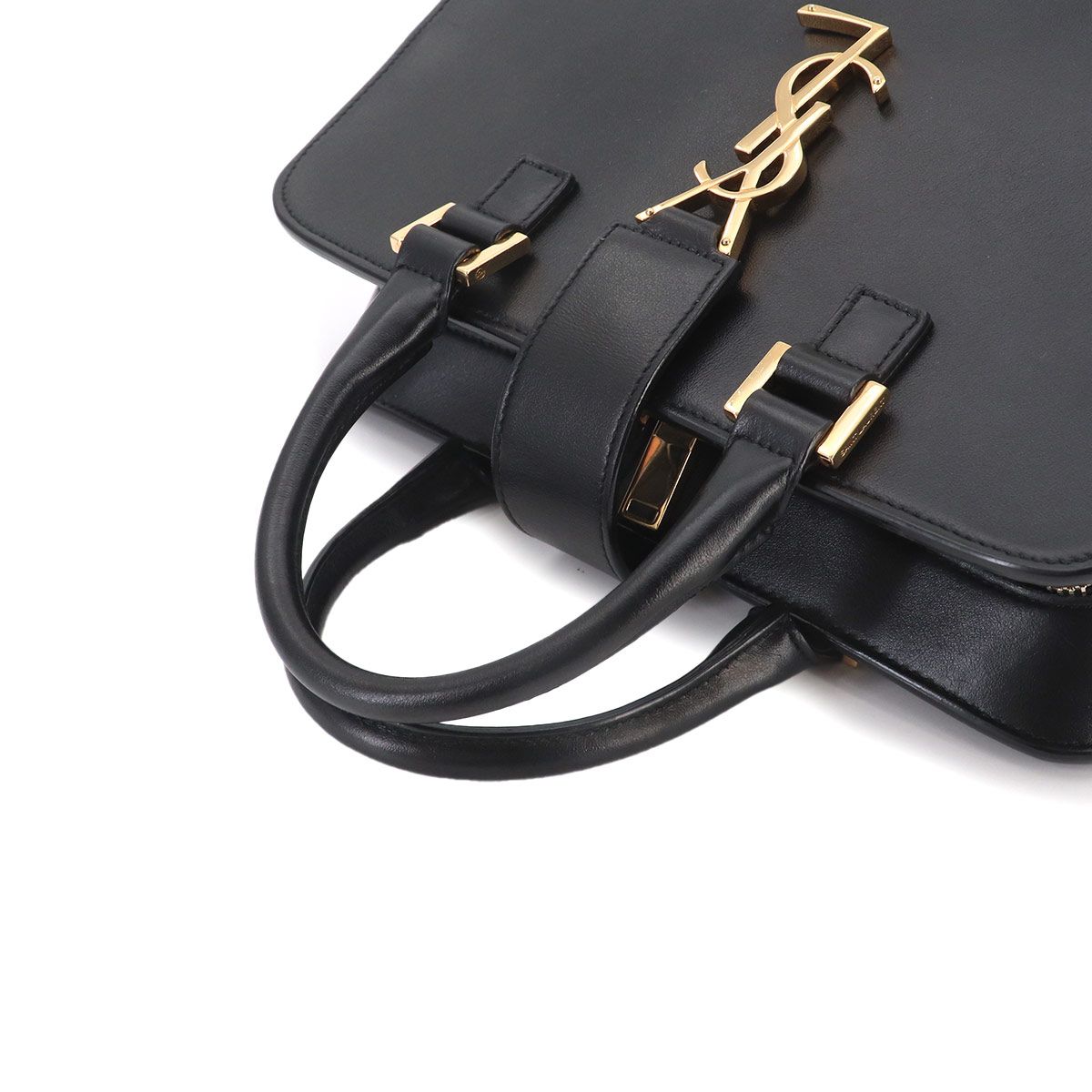 Saint Laurent Baby Cabas 2-Way Bag Leather Black — view 6