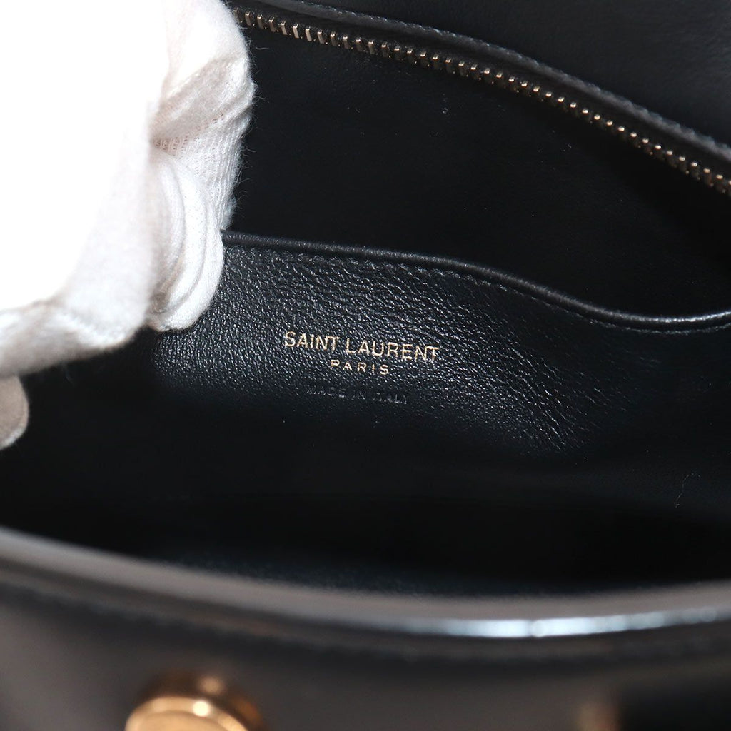 Saint Laurent Baby Cabas 2-Way Bag Leather Black — view 8