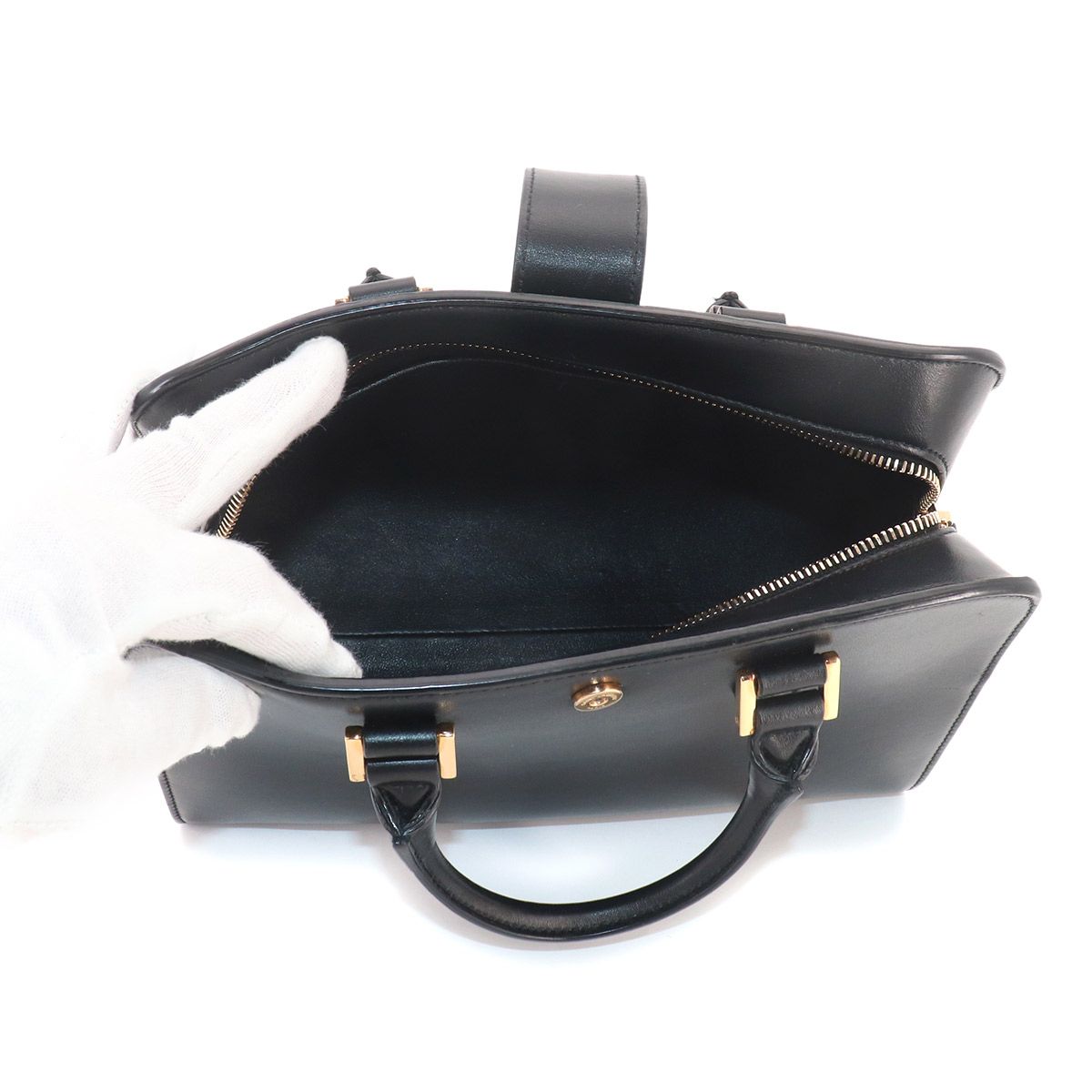 Saint Laurent Baby Cabas 2-Way Bag Leather Black — view 7