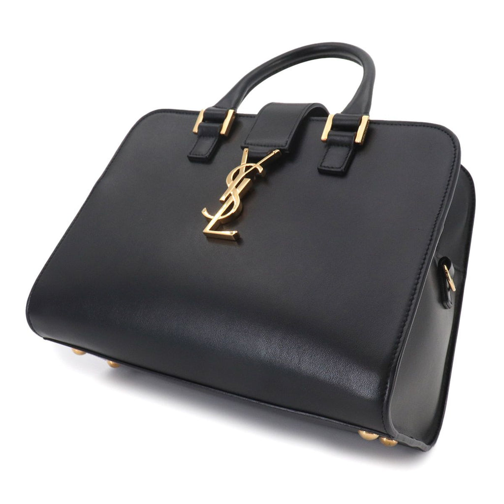 Saint Laurent Baby Cabas 2-Way Bag Leather Black — view 9