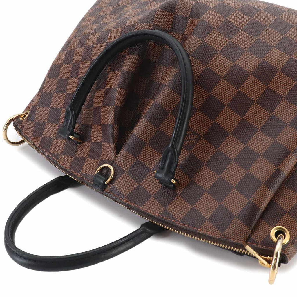 Louis Vuitton Damier Odeon MM 2-Way Tote Shoulder Bag Ebene Black — view 9