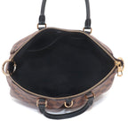 Louis Vuitton Damier Odeon MM 2-Way Tote Shoulder Bag Ebene Black — view 6