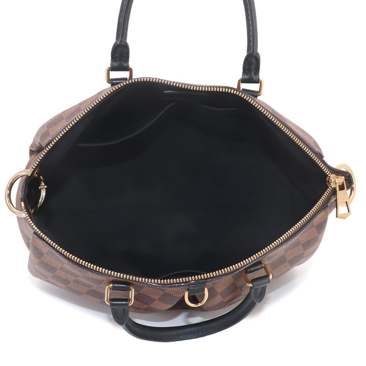 Louis Vuitton Damier Odeon MM 2-Way Tote Shoulder Bag Ebene Black — view 6