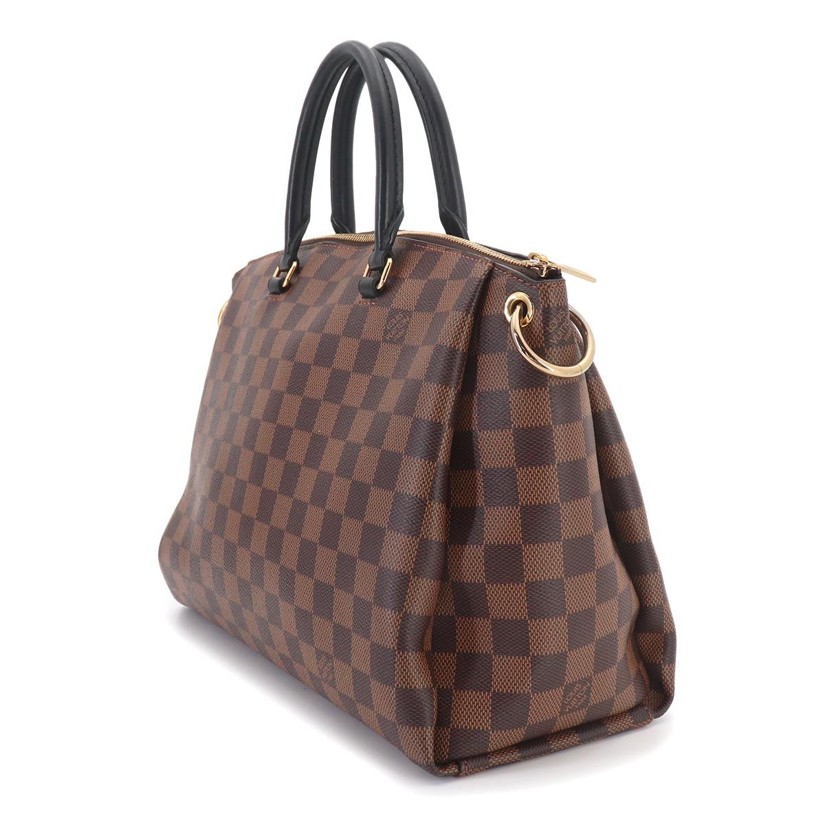 Louis Vuitton Damier Odeon MM 2-Way Tote Shoulder Bag Ebene Black — view 3