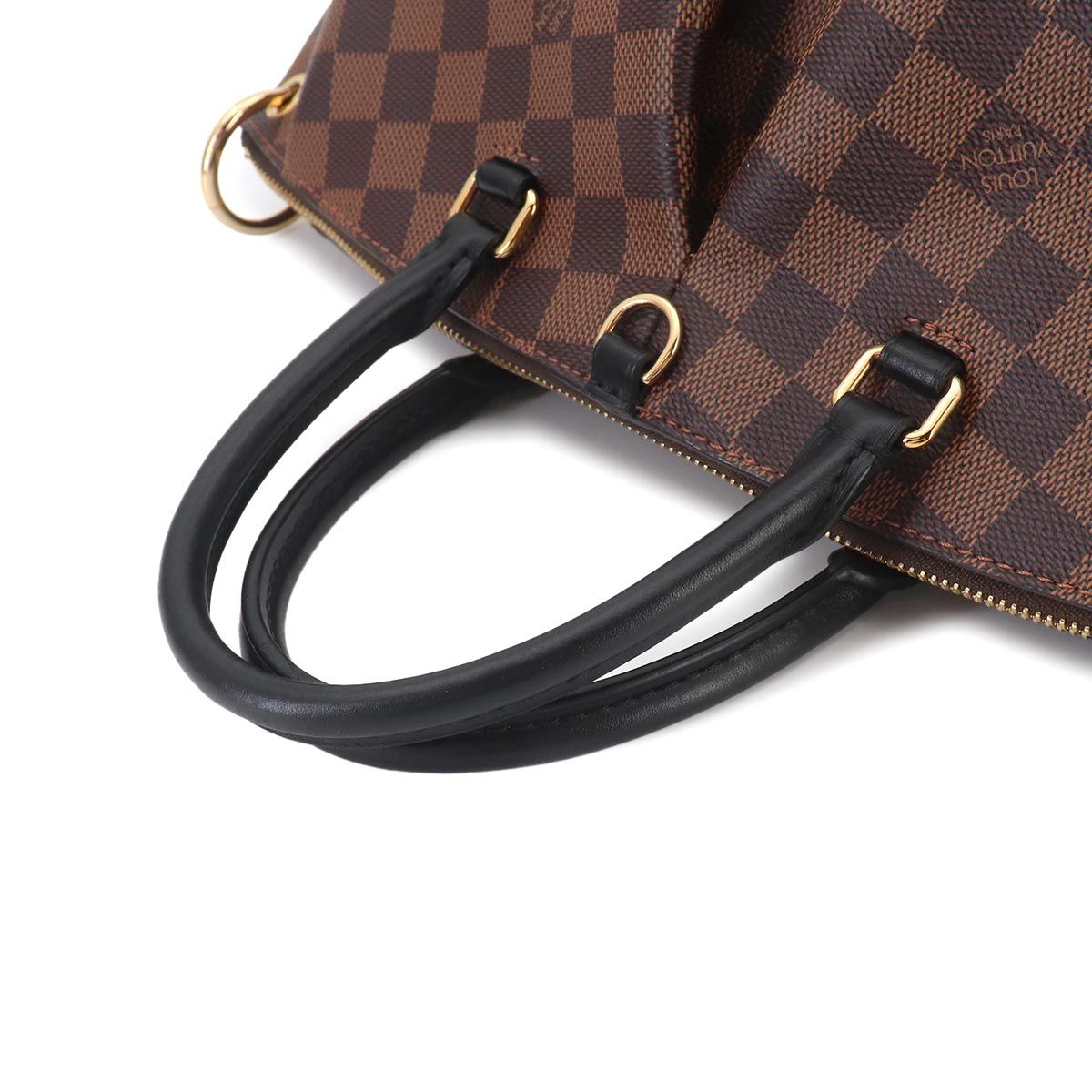 Louis Vuitton Damier Odeon MM 2-Way Tote Shoulder Bag Ebene Black — view 5