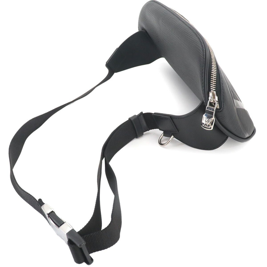 Louis Vuitton Epi LV Circle Bum Bag Leather Noir Silver — view 3