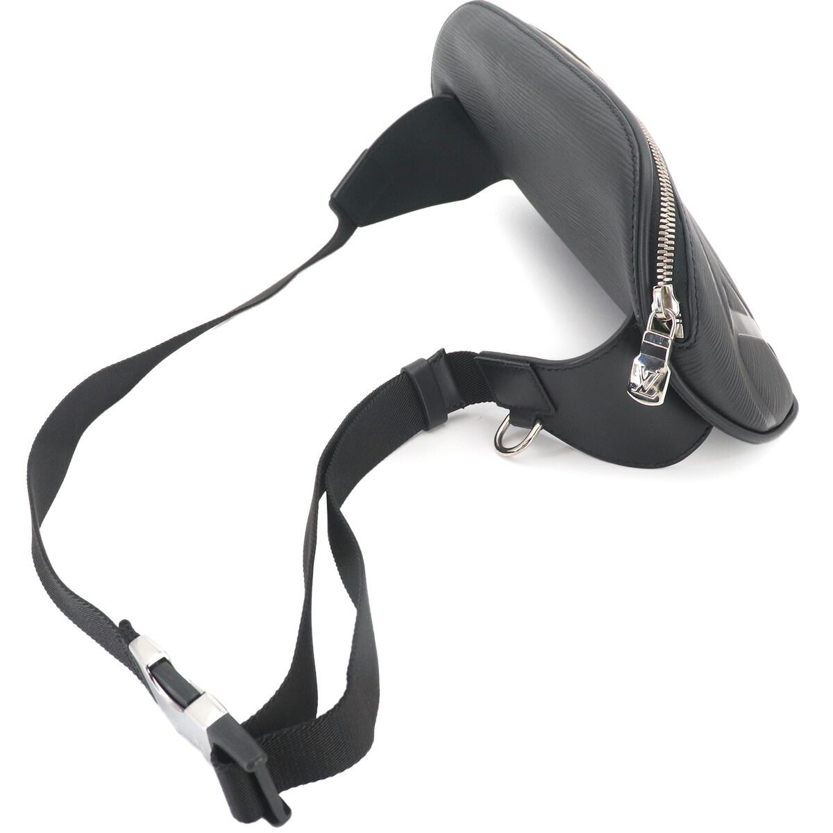 Louis Vuitton Epi LV Circle Bum Bag Leather Noir Silver — view 3