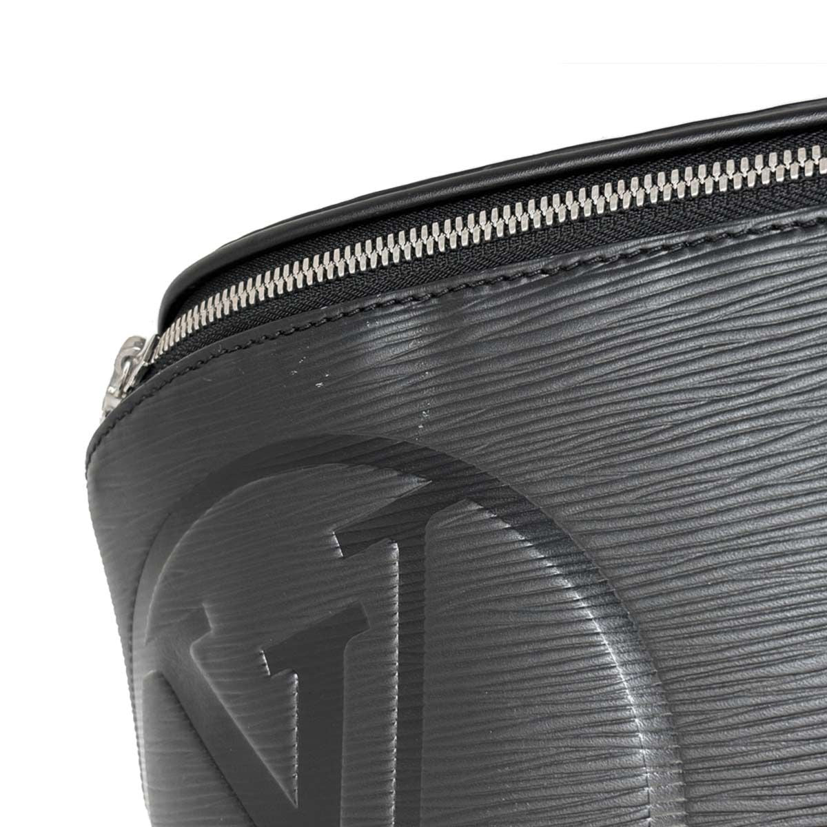 Louis Vuitton Epi LV Circle Bum Bag Leather Noir Silver — view 8