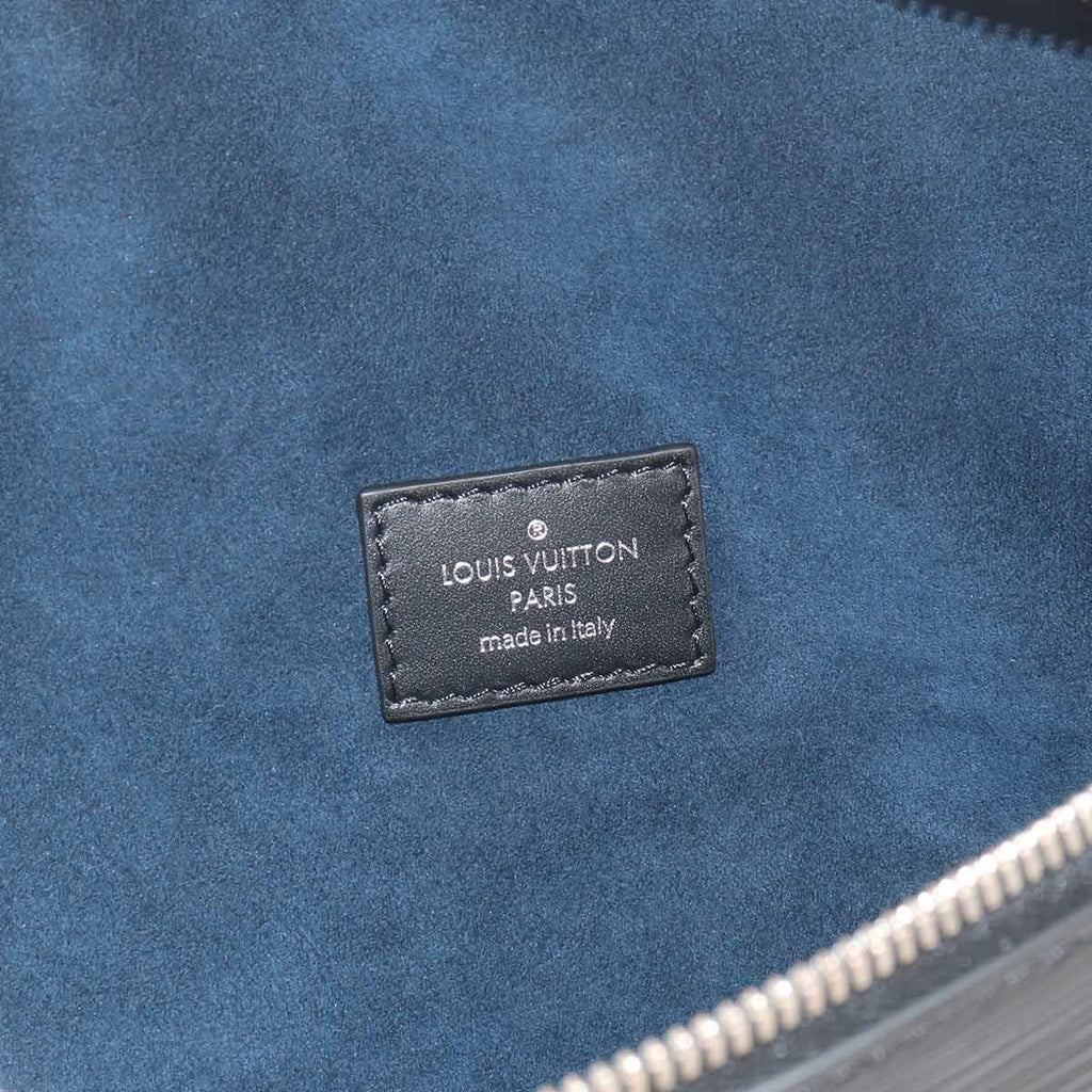 Louis Vuitton Epi LV Circle Bum Bag Leather Noir Silver — view 6