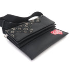 Louis Vuitton LV Squared Trio Pouch Shoulder Bag Monogram Drip Noir — view 4