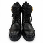 Gucci GG Marmont Leather Short Boots Black Gold 35 Boxes — view 4