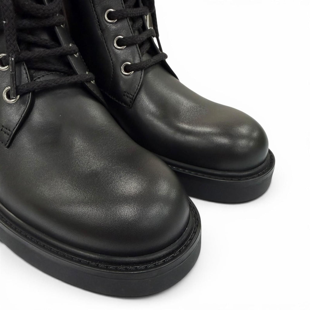 Gucci GG Marmont Leather Short Boots Black Gold 35 Boxes — view 8