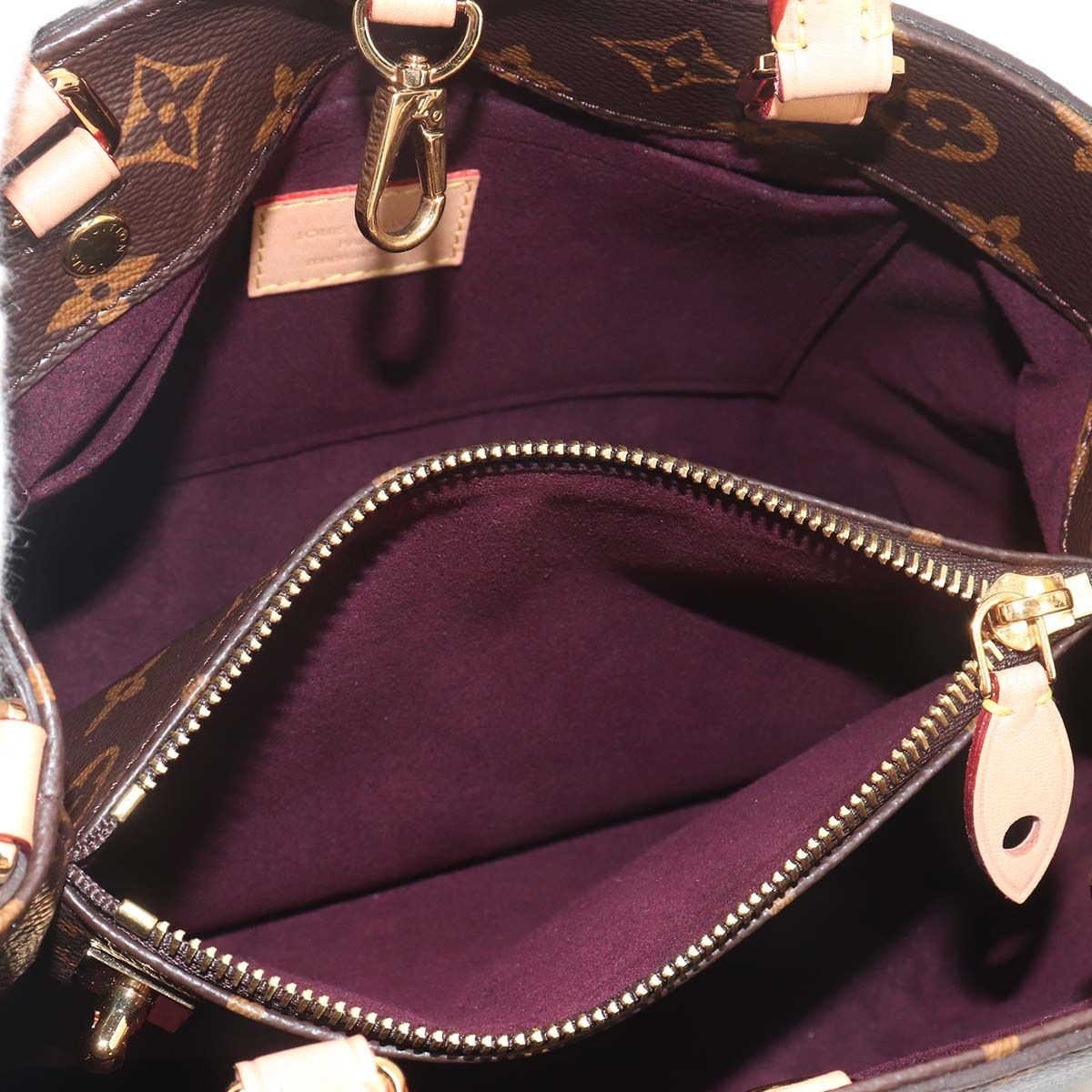 Louis Vuitton Monogram Montaigne BB 2-Way Bag Brown — view 7