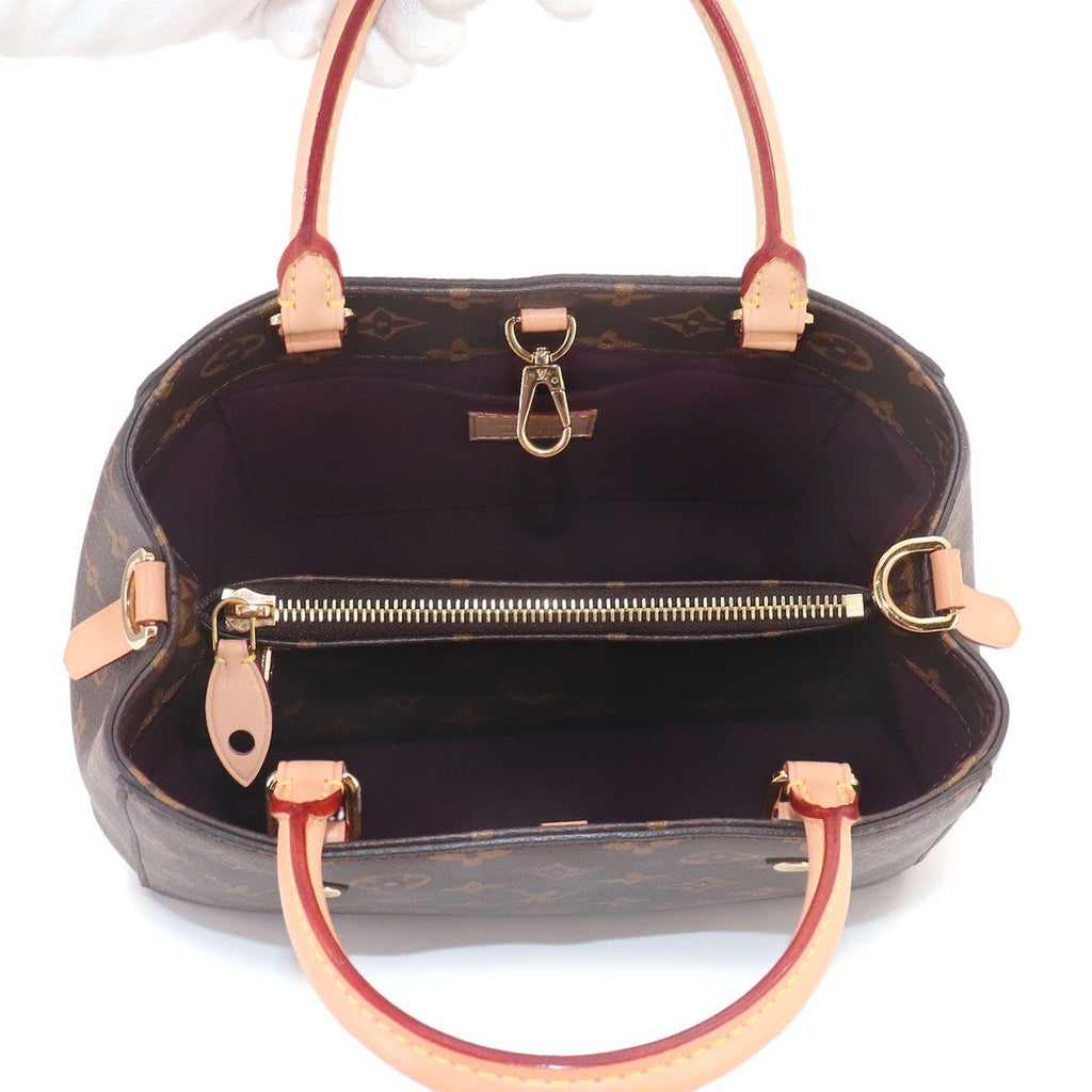 Louis Vuitton Monogram Montaigne BB 2-Way Bag Brown — view 6