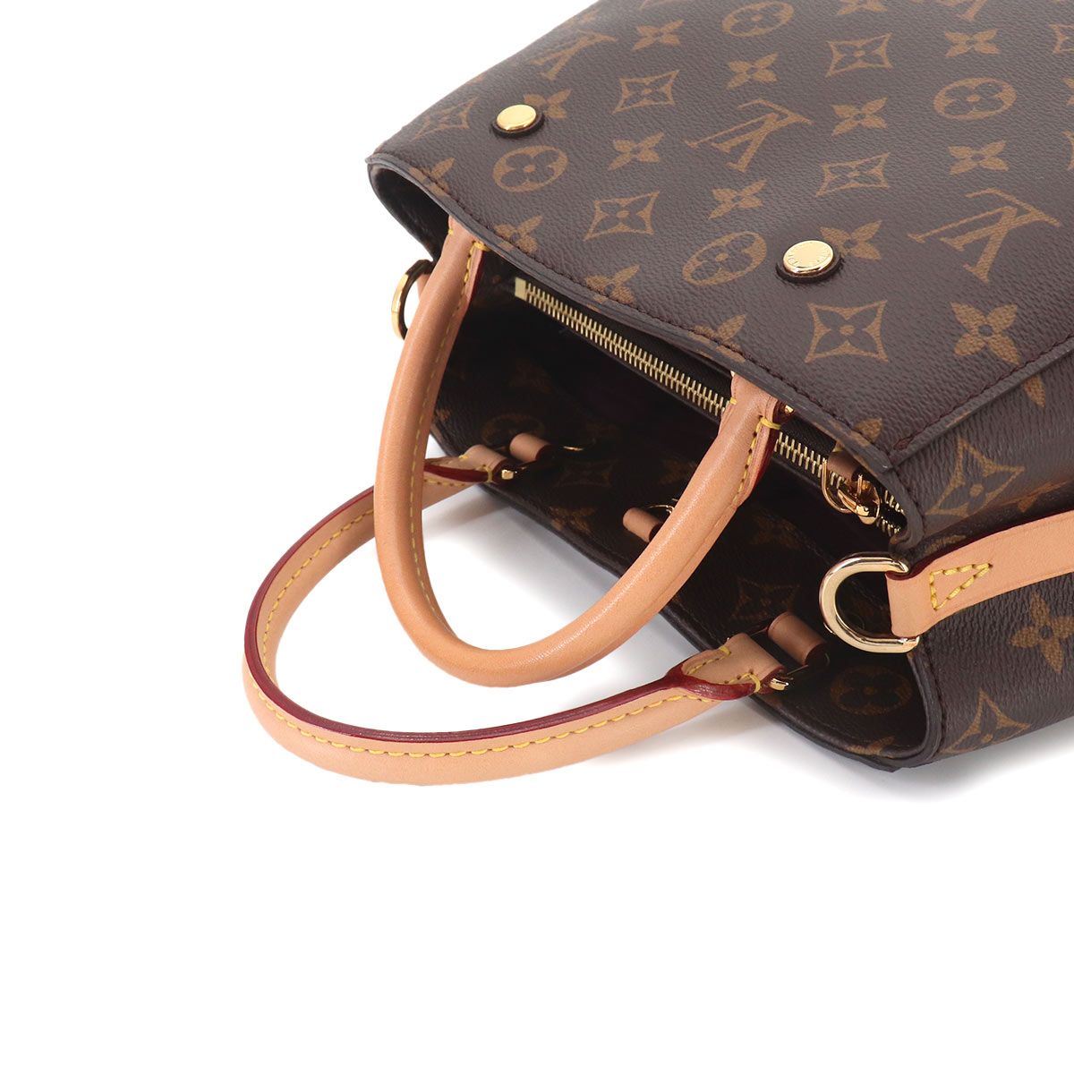Louis Vuitton Monogram Montaigne BB 2-Way Bag Brown — view 5
