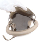 Celine Big Bag Nano Bucket Hand Bag Leather Beige Silver — view 6