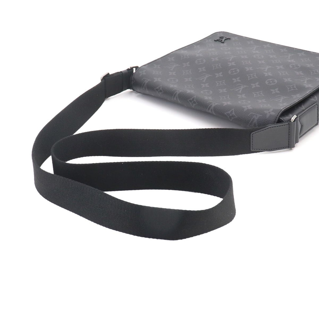 Louis Vuitton Monogram Eclipse District MM NM Shoulder Bag Black — view 6