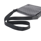 Louis Vuitton Monogram Eclipse District MM NM Shoulder Bag Black — view 6