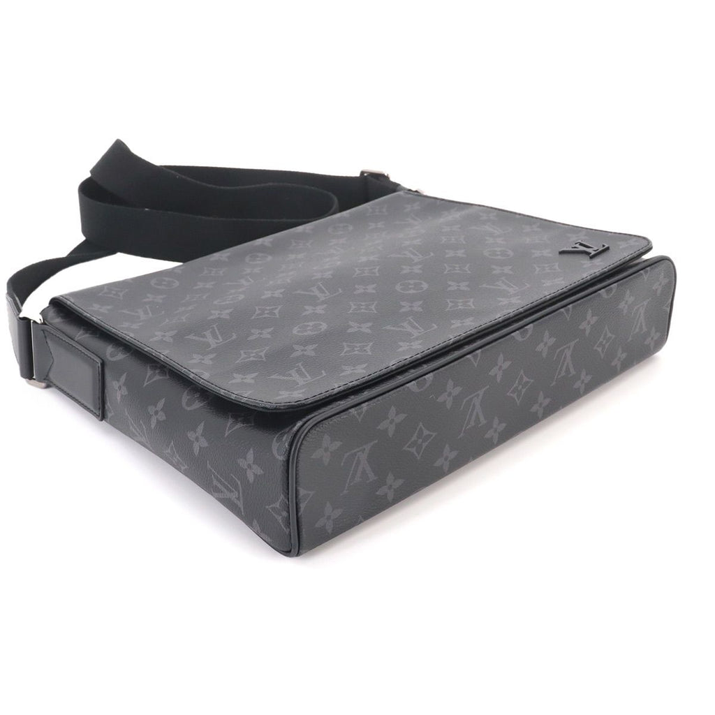 Louis Vuitton Monogram Eclipse District MM NM Shoulder Bag Black — view 5