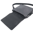 Louis Vuitton Monogram Eclipse District MM NM Shoulder Bag Black — view 8