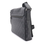Louis Vuitton Monogram Eclipse District MM NM Shoulder Bag Black — view 4
