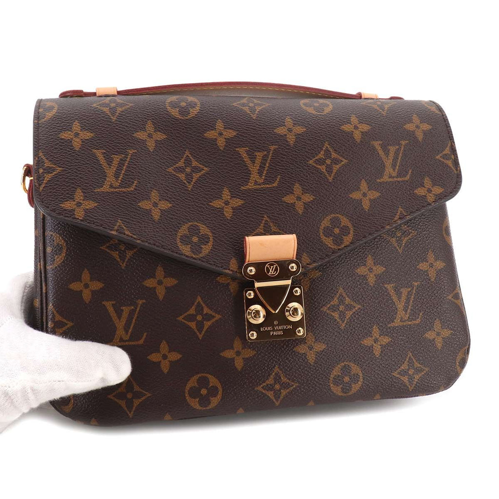 Louis Vuitton Monogram Pochette Metis MM 2-Way Bag Brown — view 9