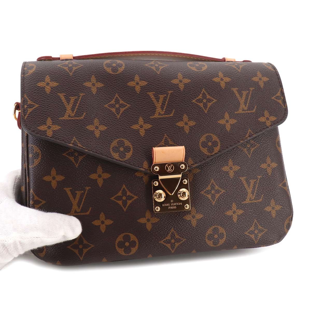 Louis Vuitton Monogram Pochette Metis MM 2-Way Bag Brown — view 9