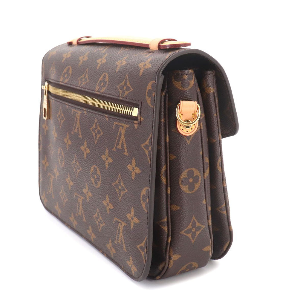Louis Vuitton Monogram Pochette Metis MM 2-Way Bag Brown — view 4