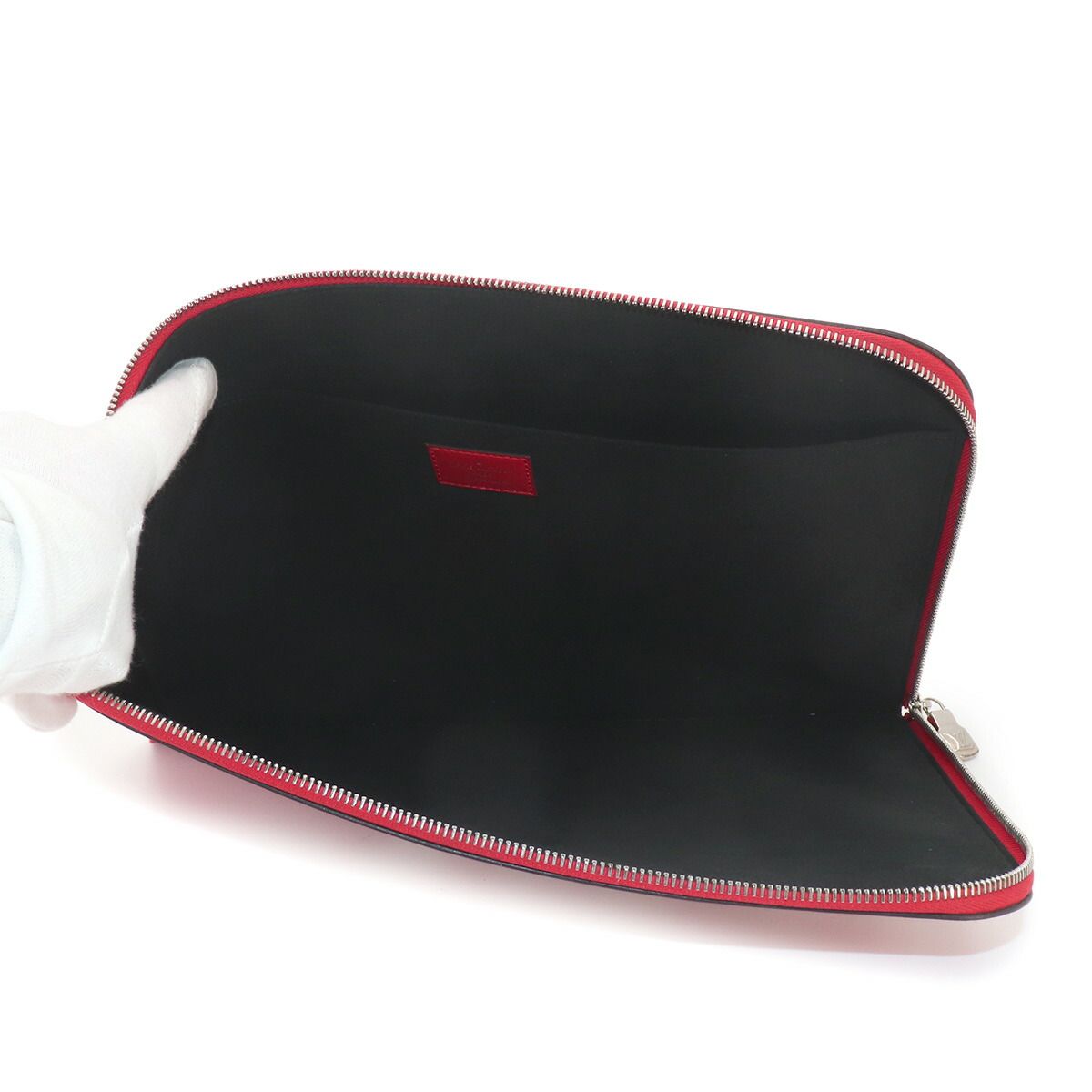 Louis Vuitton Supreme Epi Pochette Jour GM Clutch Red White — view 5