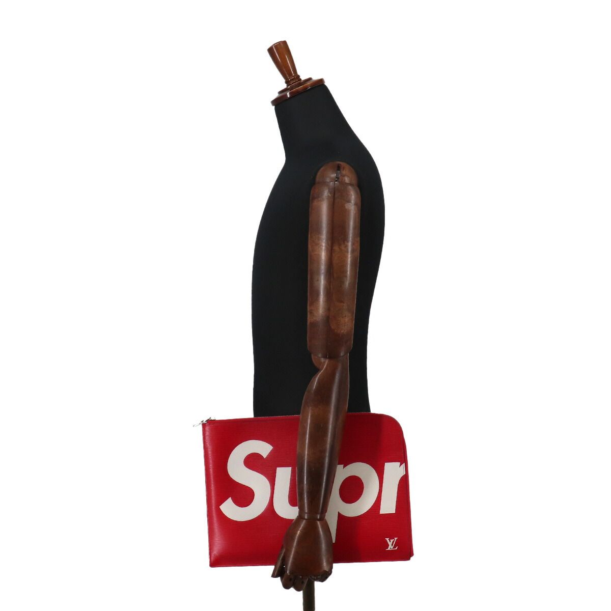 Louis Vuitton Supreme Epi Pochette Jour GM Clutch Red White — view 9
